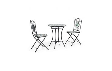 Set per Esterno Bizzotto Positano in Acciaio e Ceramica 3PZ - 0806167