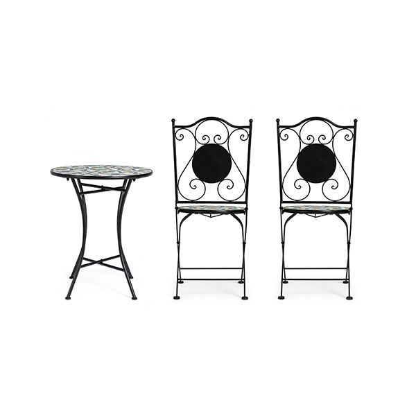 Set per Esterno Bizzotto Positano in Acciaio e Ceramica 3PZ - 0806167