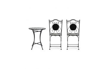 Set per Esterno Bizzotto Positano in Acciaio e Ceramica 3PZ - 0806167