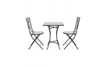Set per Esterno Bizzotto Erice in Acciaio e Ceramica 3PZ - 0806148