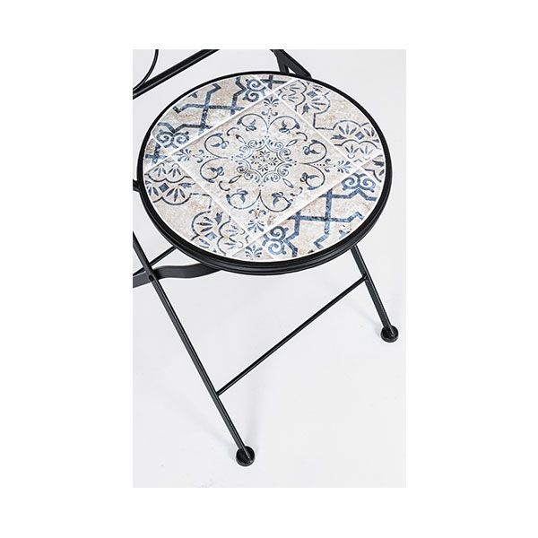 Set per Esterno Bizzotto Erice in Acciaio e Ceramica 3PZ - 0806148