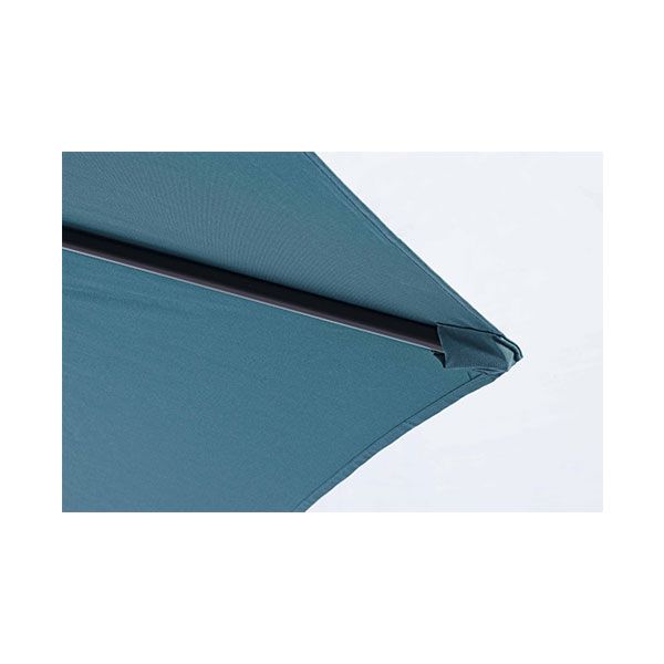 Ombrellone a Braccio Bizzotto Texas 3MT in Acciaio Verniciato Antracite Telo Poliestere Color Pavone - 0795697
