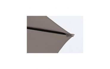 Ombrellone a Braccio Bizzotto Texas 3MT in Acciaio Verniciato Antracite Telo Poliestere Color Tortora - 0795699
