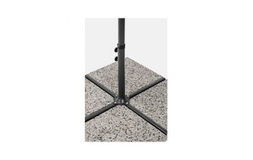 Ombrellone a Braccio Bizzotto Texas 3MT in Acciaio Verniciato Antracite Telo Poliestere Color Tortora - 0795699