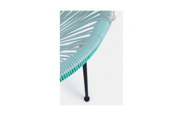 Tavolino da Giardino Bizzotto Parker D50CM in Fibra Sintetica e Vetro Colore Atol - 0802943